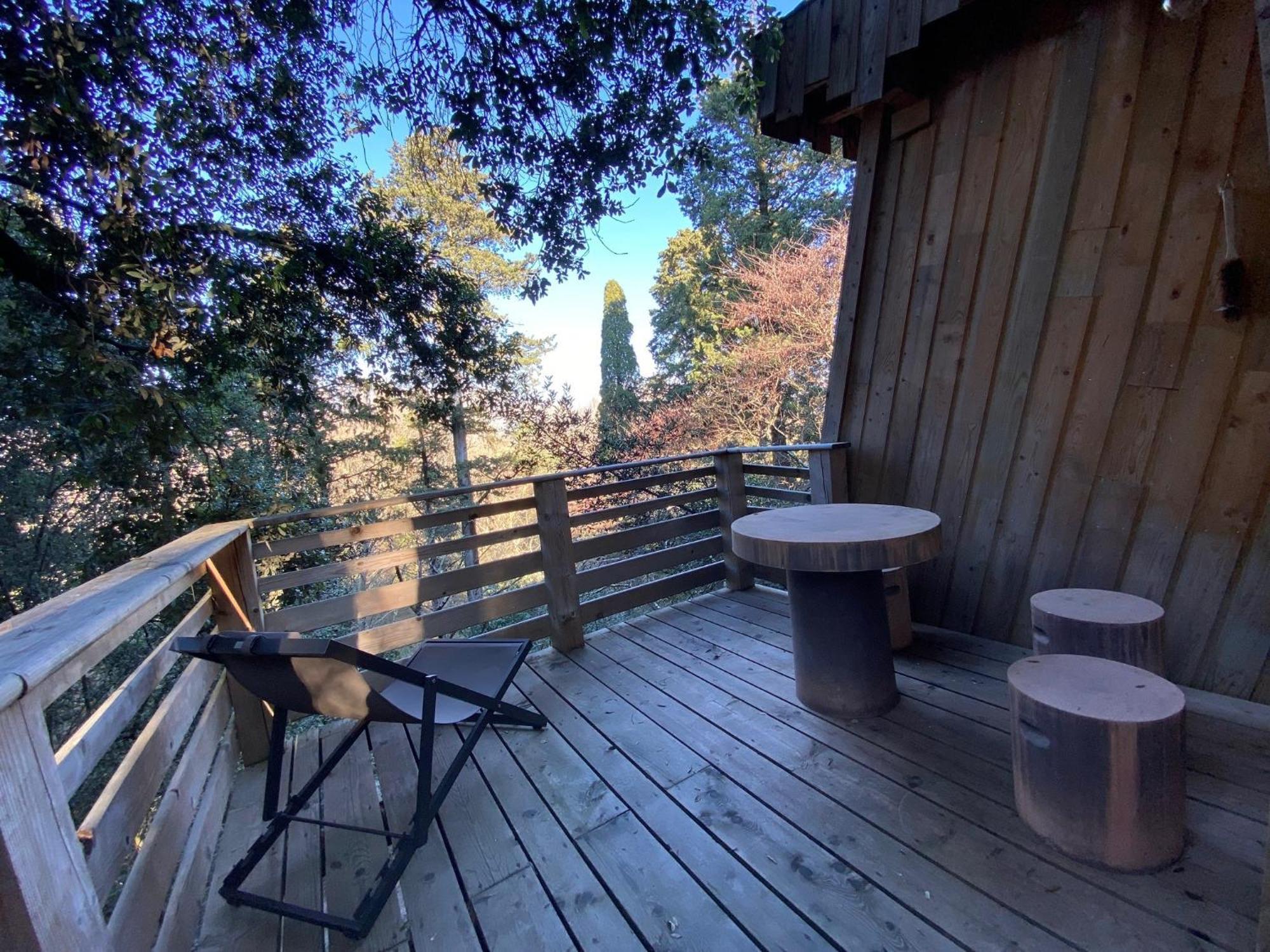Les Cabanes Dans Les Bois Logis Hotel Villedubert Ngoại thất bức ảnh