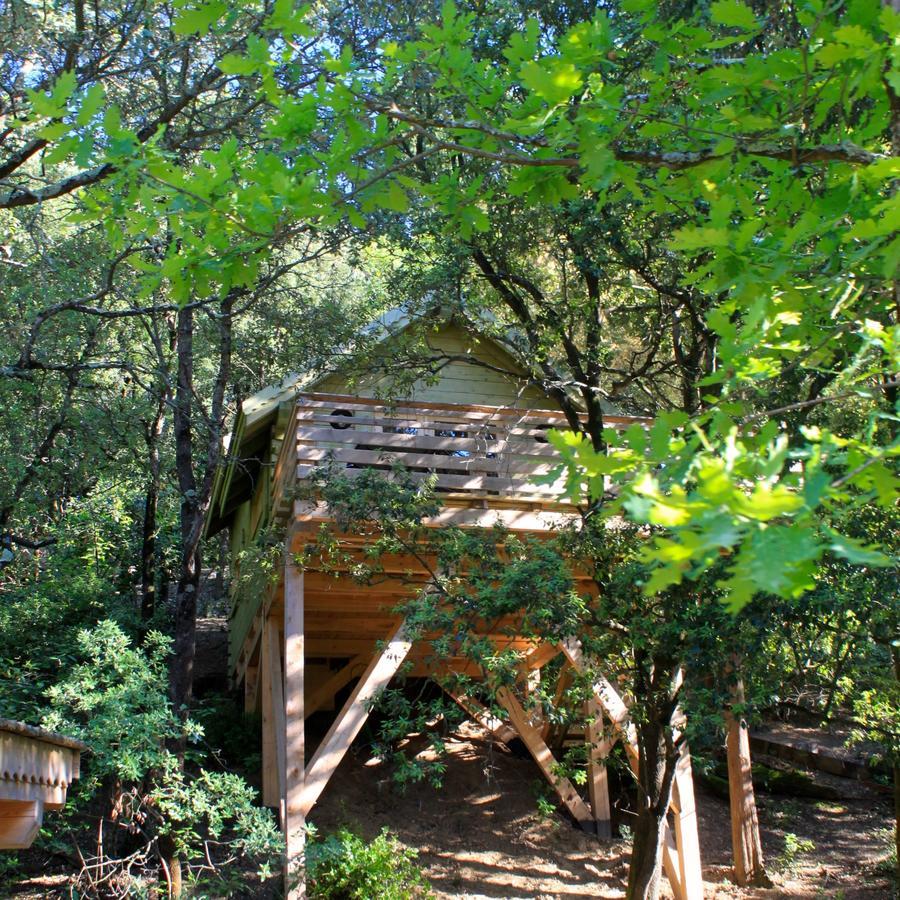 Les Cabanes Dans Les Bois Logis Hotel Villedubert Phòng bức ảnh